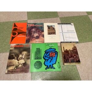 1960s Frankfurt am Main Germany Vtg Travel Booklet Tourist Guide Zoo Map Goethe